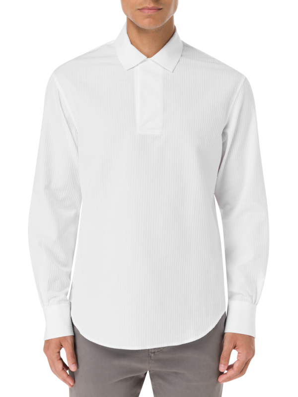 قميص بأكمام طويلة من قماش البوبلين من مارين