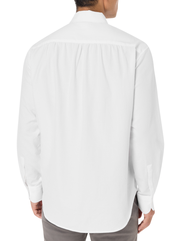 قميص بأكمام طويلة من قماش البوبلين من مارين