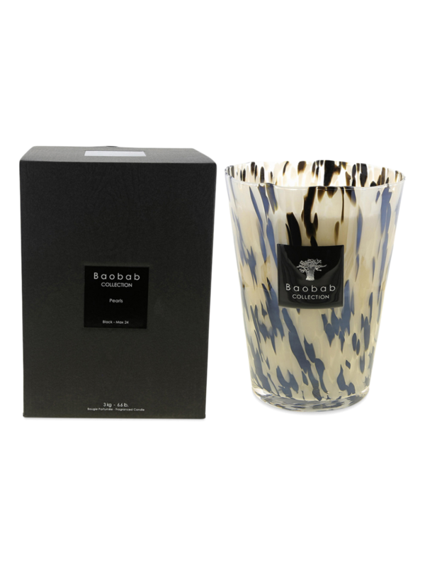 شمعة ماكس 24 معطرة بحبيبات لؤلؤ سوداء