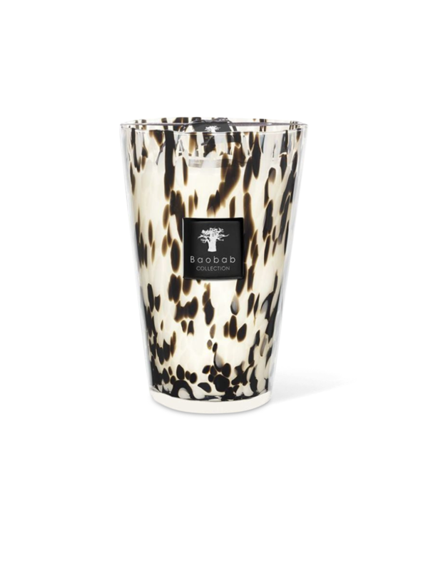 شمعة ماكسي ماكس معطرة بحبيبات لؤلؤ سوداء