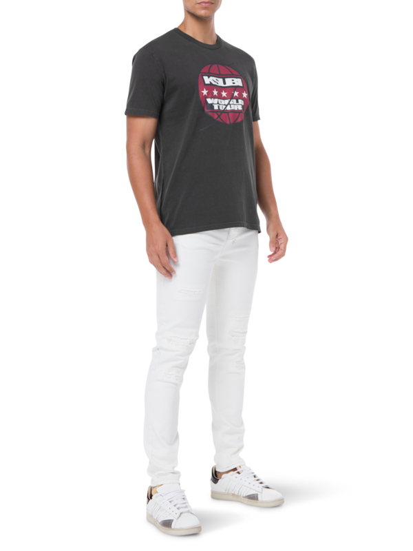 تيشيرت تور بيجي SS بلون أسود باهت