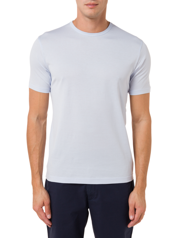 تيشيرت كلاسيكي بفتحة رقبة مستديرة