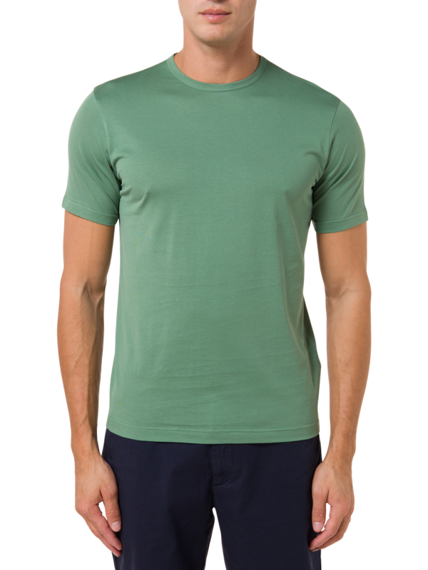 تيشيرت كلاسيكي بفتحة رقبة مستديرة