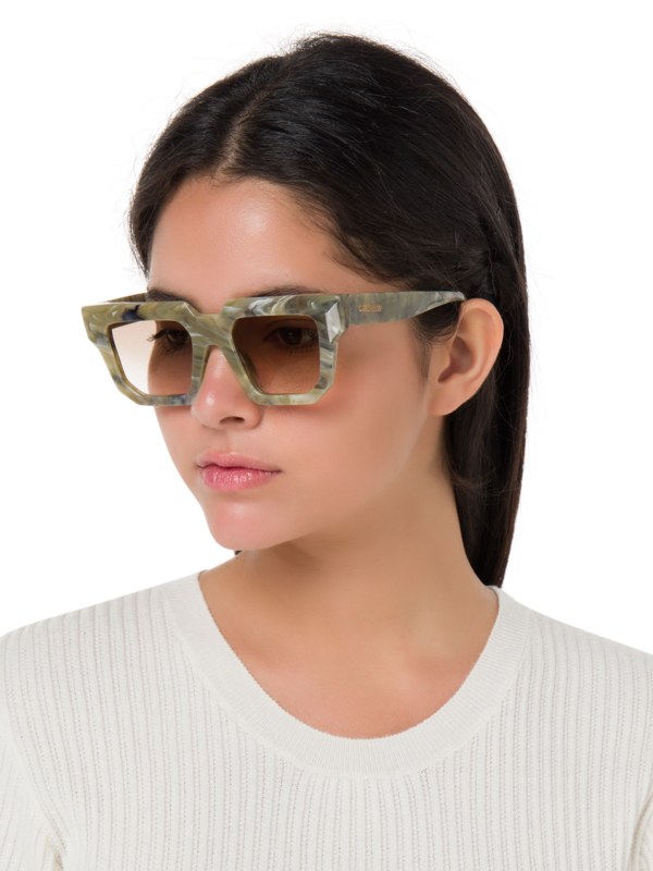 عدسات جيا RHW سيج الرخامية مع عدسات خضراء متدرجة