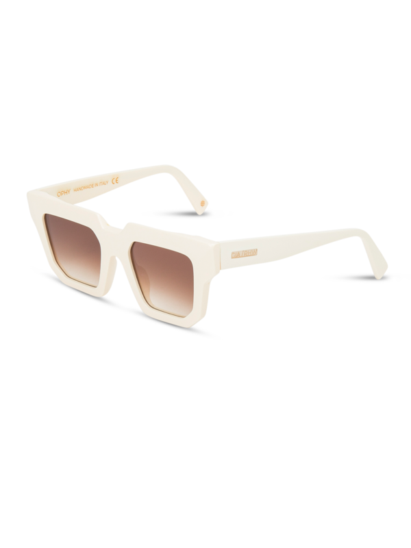 نظارة شمسية جيا RHW بلون عاجي وعدسات بلون أخضر متدرج