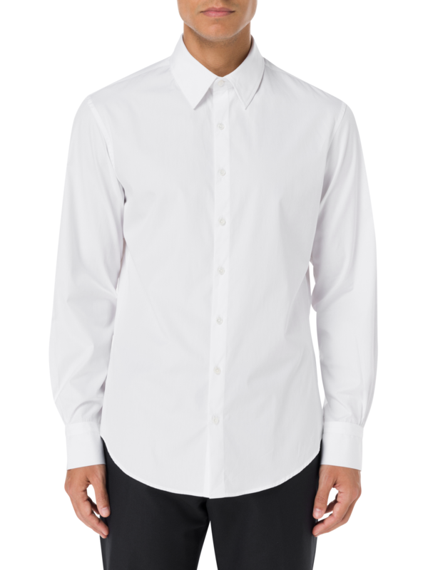 قميص رومانيسك بوبلين بأكمام طويلة