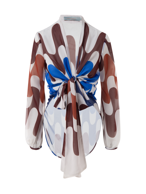 Honey Dropped Back Blouse